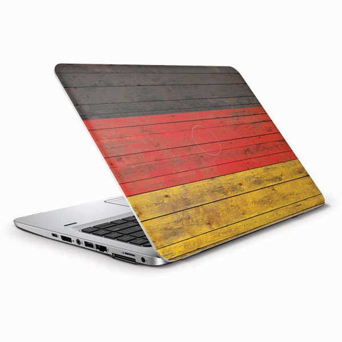 German Flag Dark Wood HP Elitebook Skin